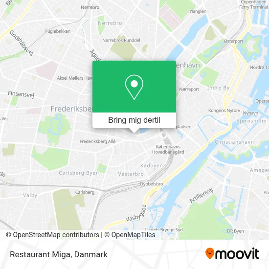Restaurant Miga kort