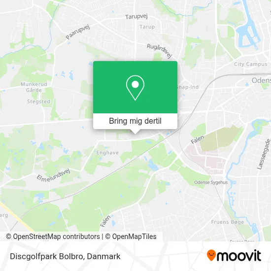 Discgolfpark Bolbro kort