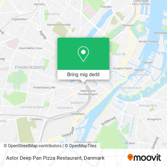 Astor Deep Pan Pizza Restaurant kort