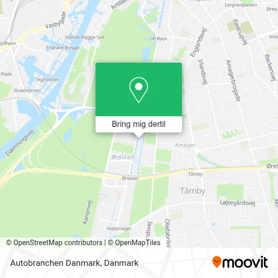 Autobranchen Danmark kort