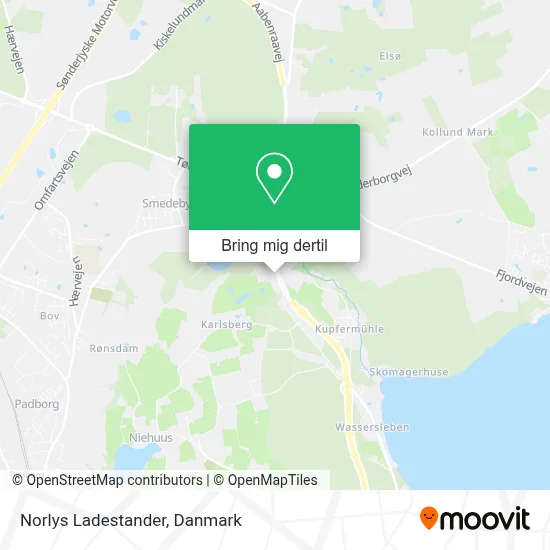 Norlys Ladestander kort