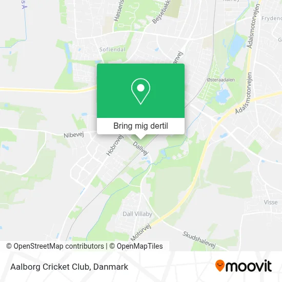 Aalborg Cricket Club kort