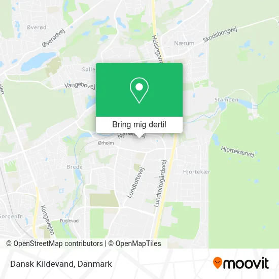 Dansk Kildevand kort