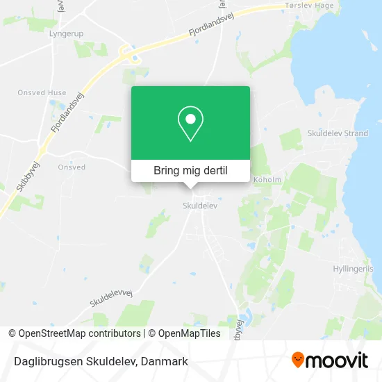 Daglibrugsen Skuldelev kort