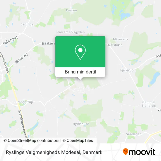 Ryslinge Valgmenigheds Mødesal kort