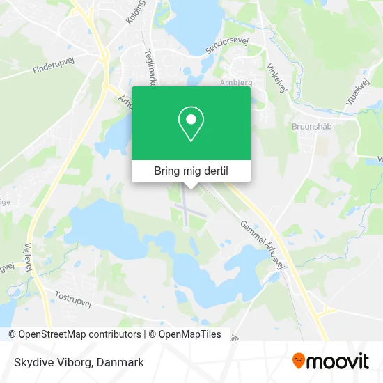 Skydive Viborg kort