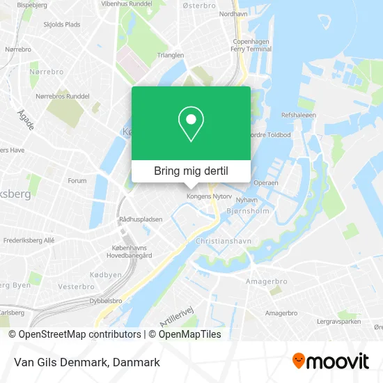 Van Gils Denmark kort