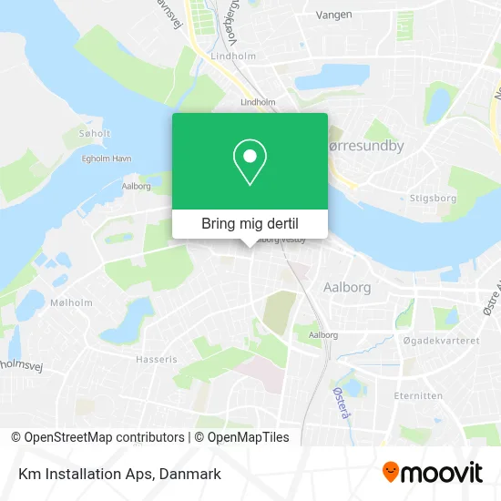 Km Installation Aps kort