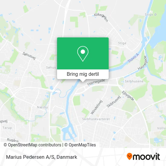 Marius Pedersen A/S kort