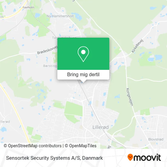 Sensortek Security Systems A/S kort
