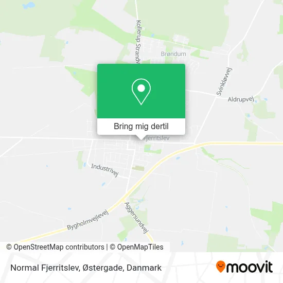 Normal Fjerritslev, Østergade kort