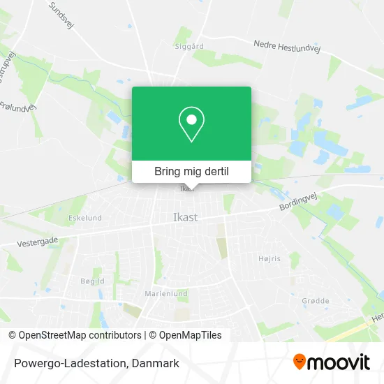 Powergo-Ladestation kort