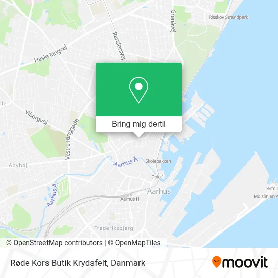 Røde Kors Butik Krydsfelt kort