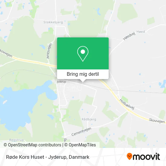 Røde Kors Huset - Jyderup kort