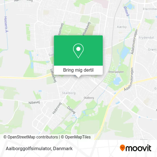 Aalborggolfsimulator kort
