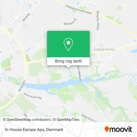 In House Europe Aps kort