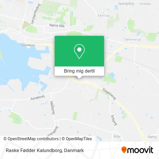 Raske Fødder Kalundborg kort