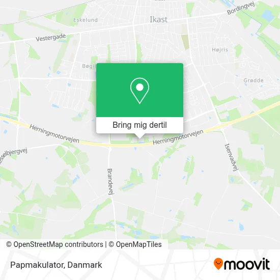 Papmakulator kort