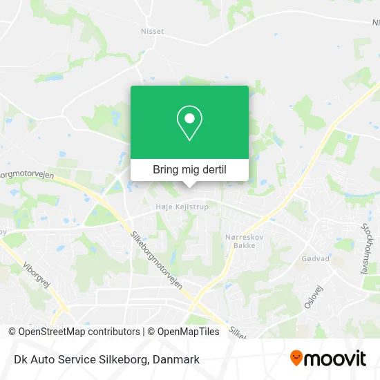 Dk Auto Service Silkeborg kort