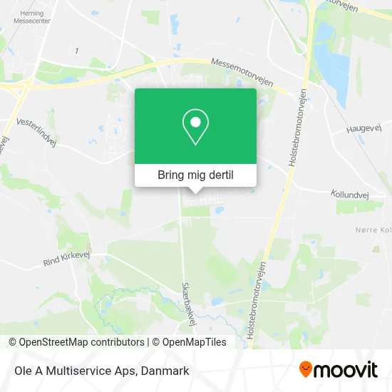 Ole A Multiservice Aps kort