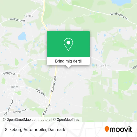 Silkeborg Automobiler kort