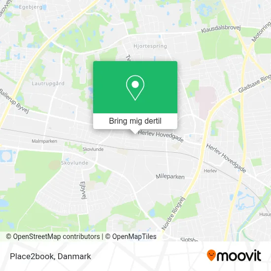 Place2book kort