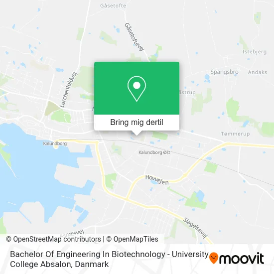 Bachelor Of Engineering In Biotechnology - University College Absalon kort