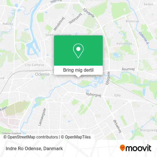 Indre Ro Odense kort