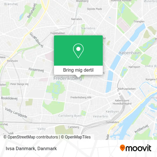 Ivsa Danmark kort