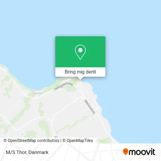 M/S Thor kort