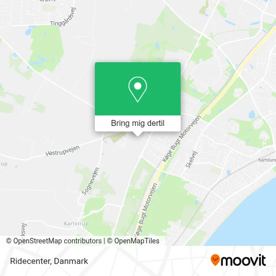 Ridecenter kort