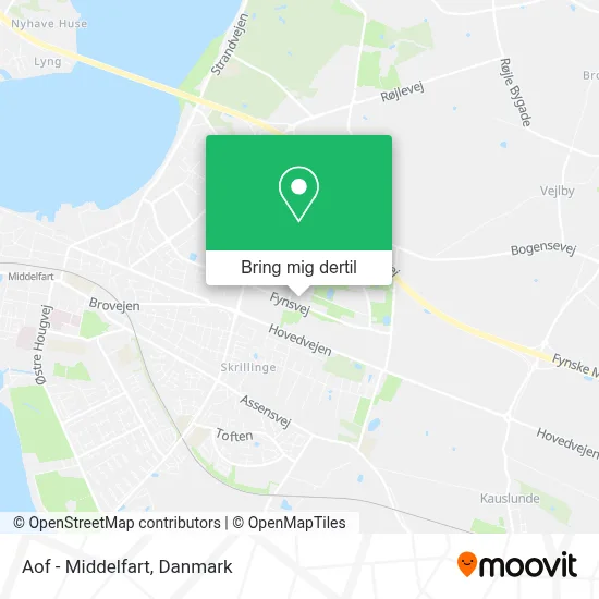 Aof - Middelfart kort