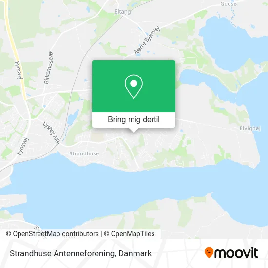 Strandhuse Antenneforening kort