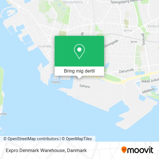 Expro Denmark Warehouse kort