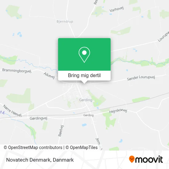 Novatech Denmark kort