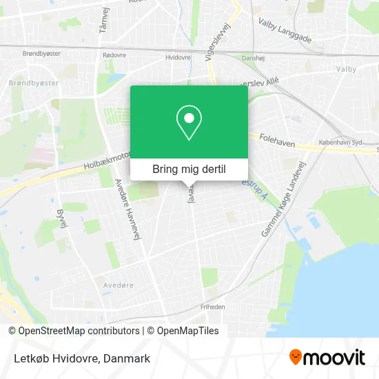 Letkøb Hvidovre kort
