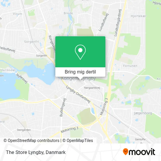 The Store Lyngby kort