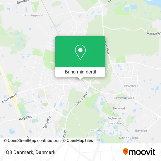 Q8 Danmark kort