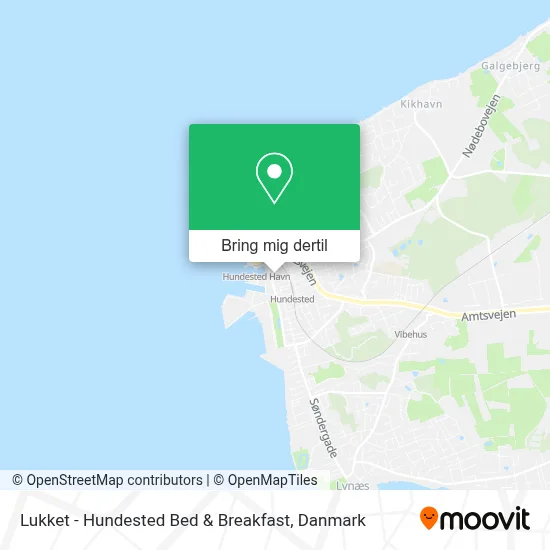 Lukket - Hundested Bed & Breakfast kort