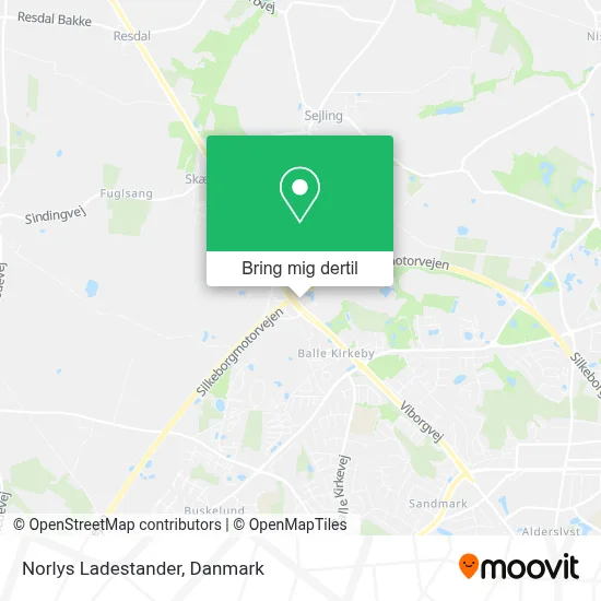 Norlys Ladestander kort