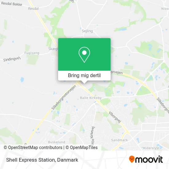 Shell Express Station kort