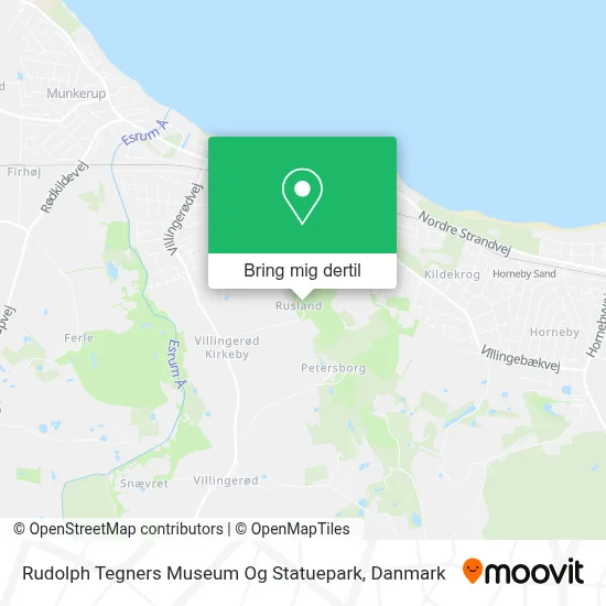 Rudolph Tegners Museum Og Statuepark kort