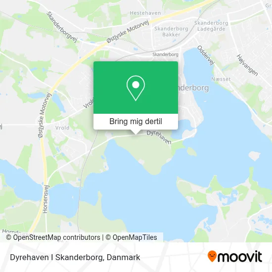 Dyrehaven I Skanderborg kort