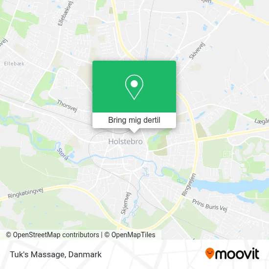 Tuk's Massage kort