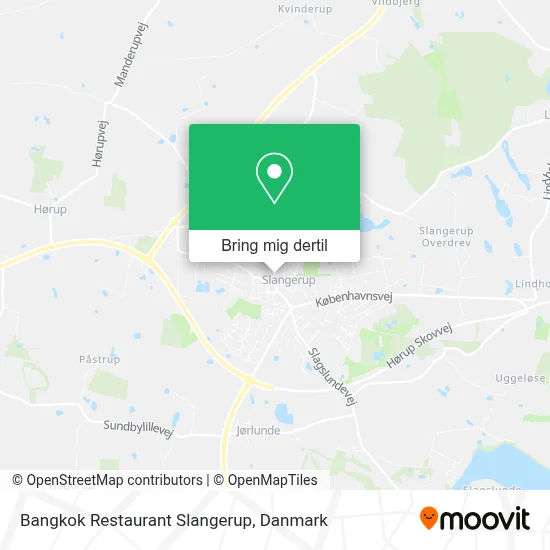 Bangkok Restaurant Slangerup kort