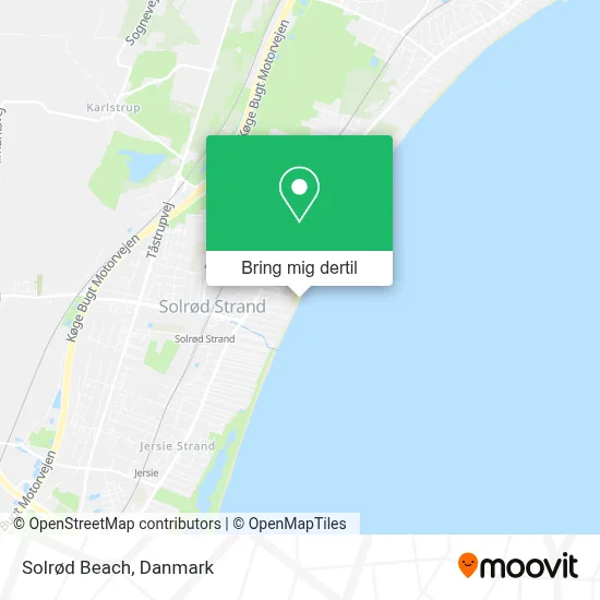 Solrød Beach kort