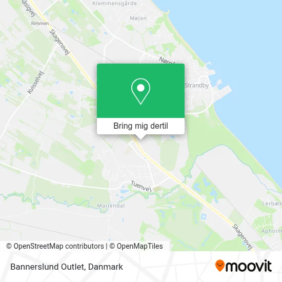 Bannerslund Outlet kort