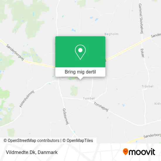 Vildmedte.Dk kort