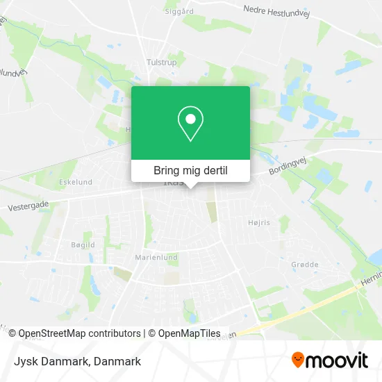 Jysk Danmark kort