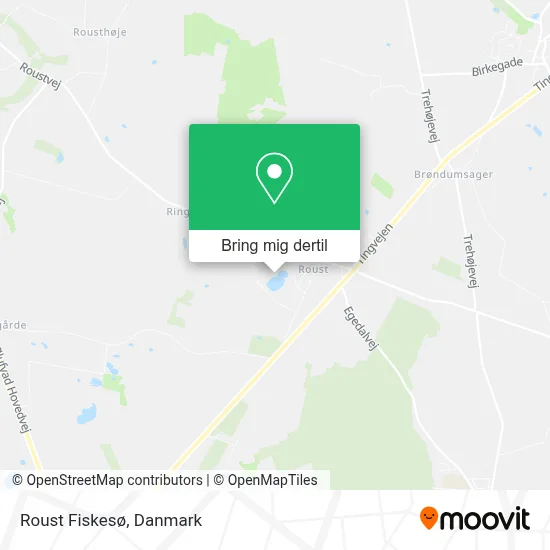 Roust Fiskesø kort